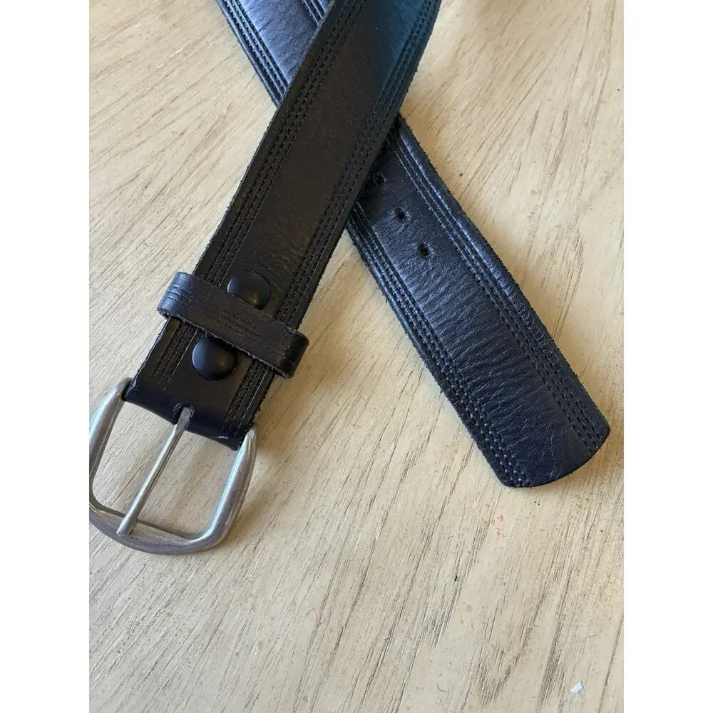 Genuine leather Belt Men’s 34 thick utility outdoor Guide Gear Workwear USA NWT